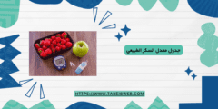 جدول معدل السكر الطبيعي